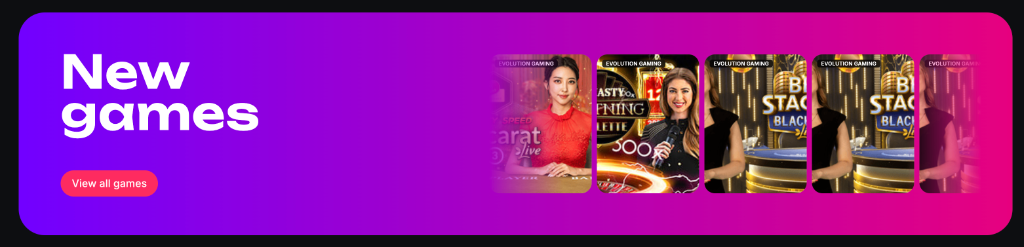 New releases at Sneket Casino — Evolution Gaming live titles